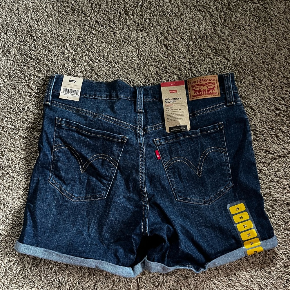 Levi's Women's Denim Shorts - Dark Blue